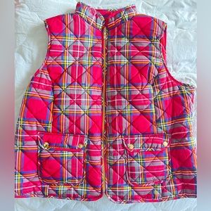 St. John’s Bay Quilted Vest - Woman’s 0xl - Red Tartan